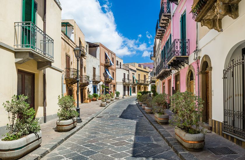 Lipari - old town Lipari - old town